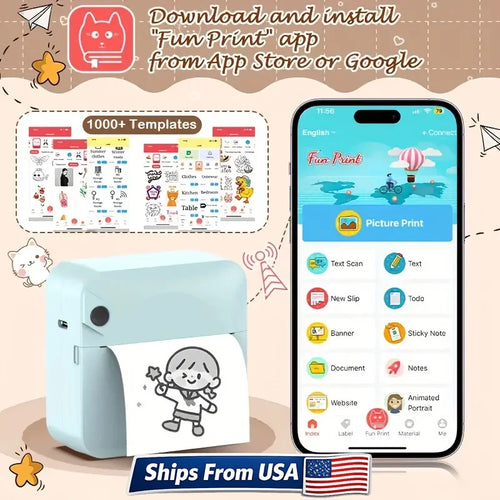 Mini Thermal Sticker Printer