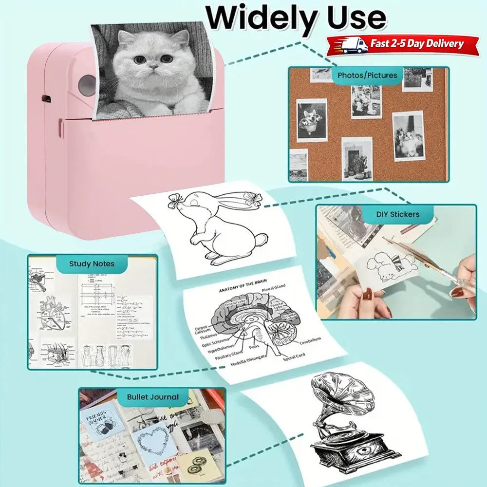 Mini Thermal Sticker Printer
