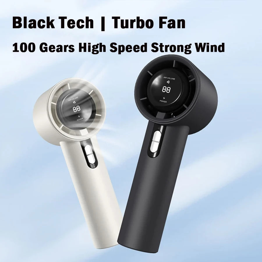 Rechargeable Handheld Fan LED Display